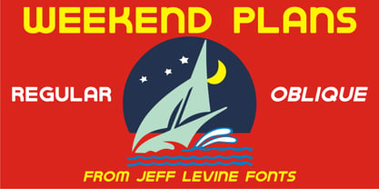 Weekend Plans JNL Font Poster 1