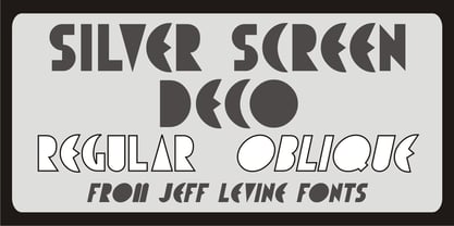 Silver Screen Deco JNL Font Poster 1