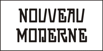 Nouveau Moderne JNL Font Poster 2