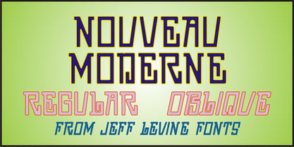 Nouveau Moderne JNL Font Poster 1