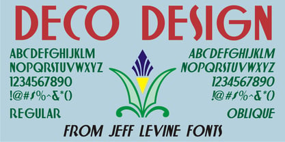 Deco Design JNL Font Poster 3