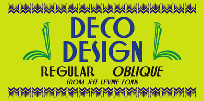 Deco Design JNL Font Poster 2