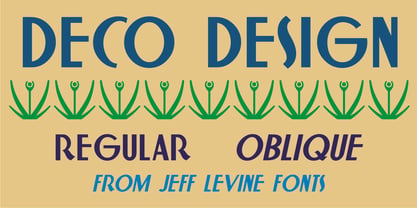 Deco Design JNL Font Poster 1