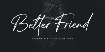 Better Friend Font Poster 1
