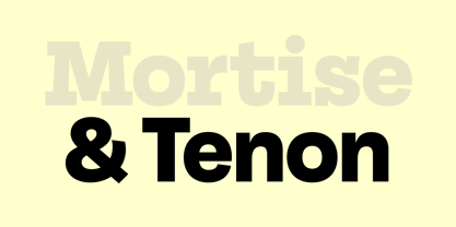 Tenon Font Poster 6