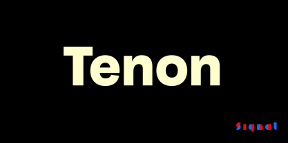 Tenon Font Poster 1