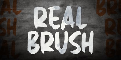 Real Brush Font Poster 1