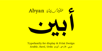 SF Abyan Font Poster 1