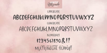 Winter Miracle Font Poster 9