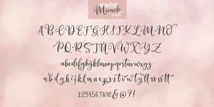 Winter Miracle Font Poster 8