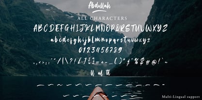 Abdullah Font Poster 8