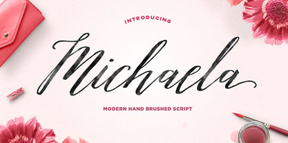 Michaela Script Font Poster 1