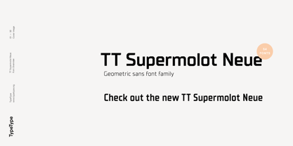 TT Supermolot Condensed Font Poster 2