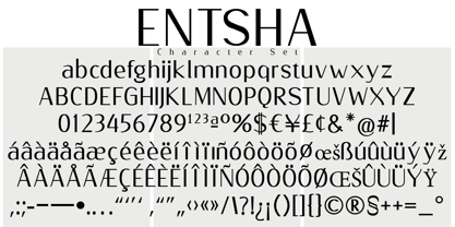 Entsha Font Poster 4