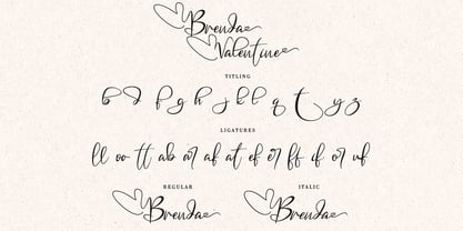 Brenda Valentine Font Poster 10