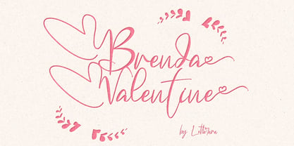 Brenda Valentine Font Poster 1