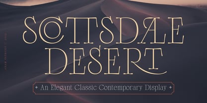 Scottsdale Desert Font Poster 1