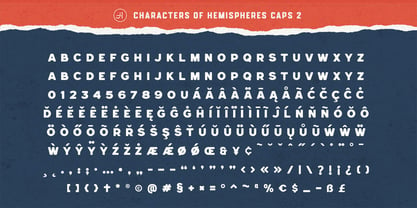 Hemispheres Font Poster 12