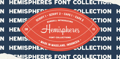 Hemispheres Font Poster 5