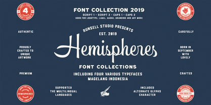 Hemispheres Font Poster 1