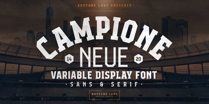 Campione Neue Font Poster 1