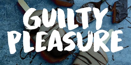 Guilty Pleasure Font Poster 1
