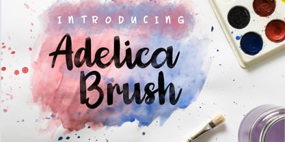 Adelica Brush Fuente Póster 1