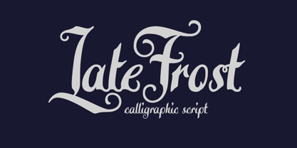 Late Frost Font Poster 1