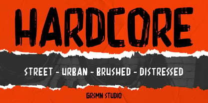 Hardcore Font Poster 1