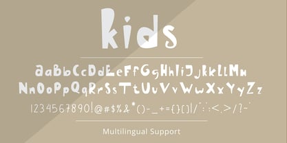 Kids Font Poster 5