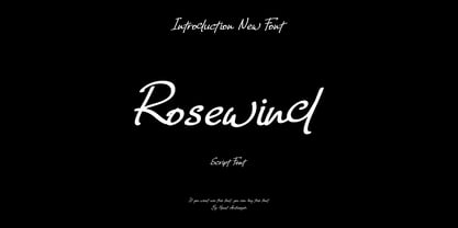 Rosewind Font Poster 4