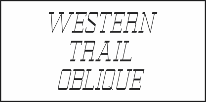 Western Trail JNL Font Poster 4