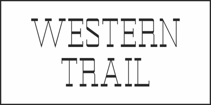 Western Trail JNL Font Poster 2