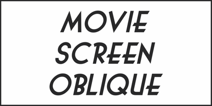Movie Screen JNL Font Poster 4