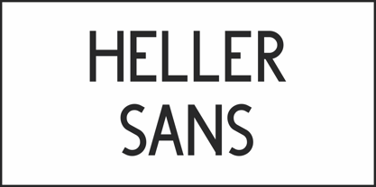 Heller Sans JNL Font Poster 2