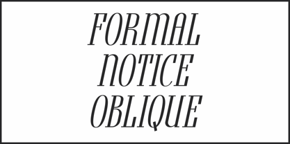 Formal Notice JNL Font Poster 4