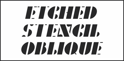 Etched Stencil JNL Font Poster 4