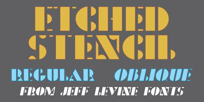 Etched Stencil JNL Font Poster 1