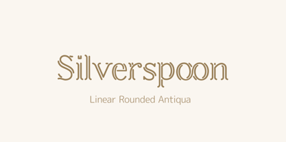 Silverspoon Font Poster 1
