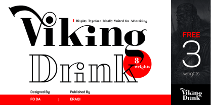 Viking Drink Font Poster 1