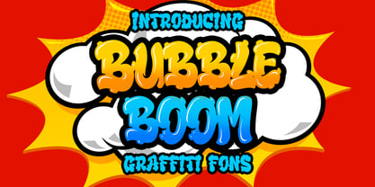 Bubble Boom Font Poster 1