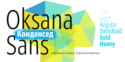 Oksana Sans Condensed Font Poster 1