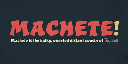 Machete Pro Font Poster 4