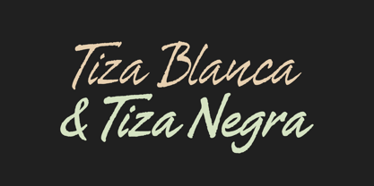Tiza Font Poster 2