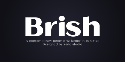 Brish Font Poster 1