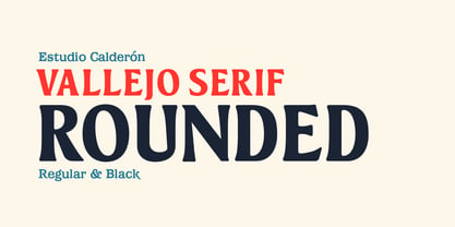 Vallejo Serif Rounded Fuente Póster 1