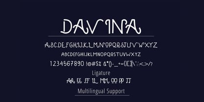 Davina Font Poster 5