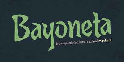Bayoneta Pro Font Poster 4