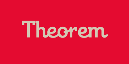 Theorem Font Poster 1