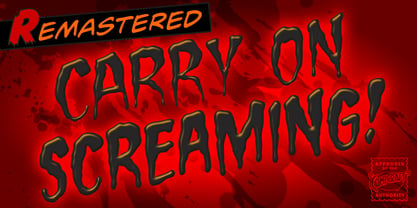 Carry On Screaming Font Poster 2